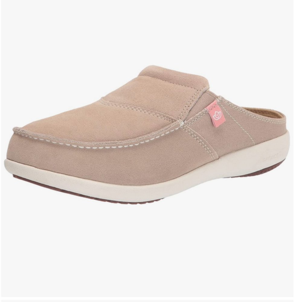 SPENCO Orthotic Suede Slide Mule Clogs